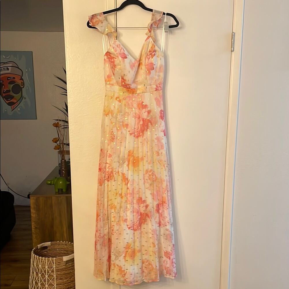 Crystal Doll flowers Maxi dress